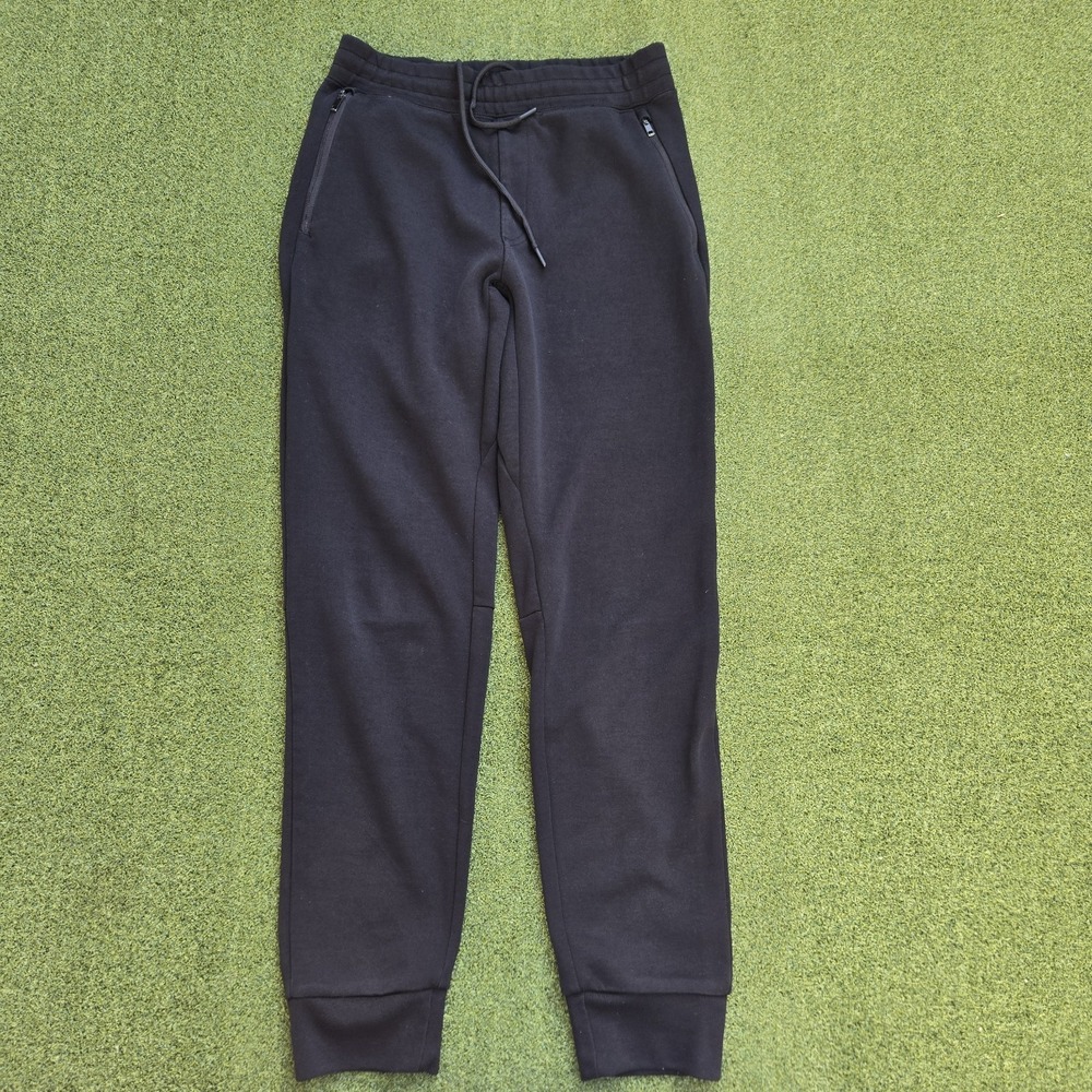 Uniqlo Sweatpants Men's Small Black Drawstring Pockets